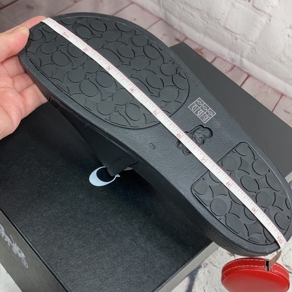 COACH ULLA SLIDES new in box (black) Size 8 - Picture 14 of 14